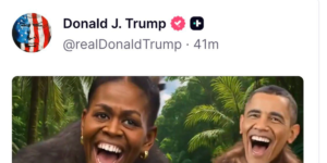 Trump desata polémica tras publicar video satírico que ridiculiza a Barack y Michelle Obama
