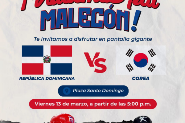 Carolina proyectará juego entre RD y Corea en el malecón en colaboración con Grupo de Medios Panorama