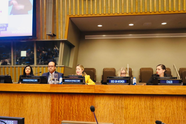 Gloria Reyes presenta avances de República Dominicana en igualdad de género en la ONU