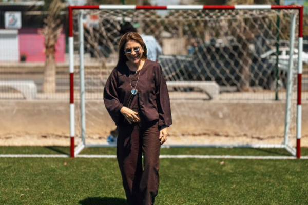 Carolina supervisa avances en cancha de fútbol y skate park del Malecón Deportivo
