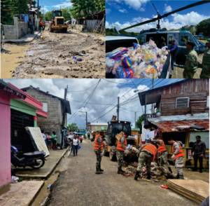 Comandante de la FARD supervisa desde el aire zonas afectadas por inundaciones en Puerto Plata