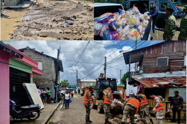 Comandante de la FARD supervisa desde el aire zonas afectadas por inundaciones en Puerto Plata