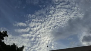 Nubes Altocumulus floccus alertan sobre condiciones inestables en República Dominicana