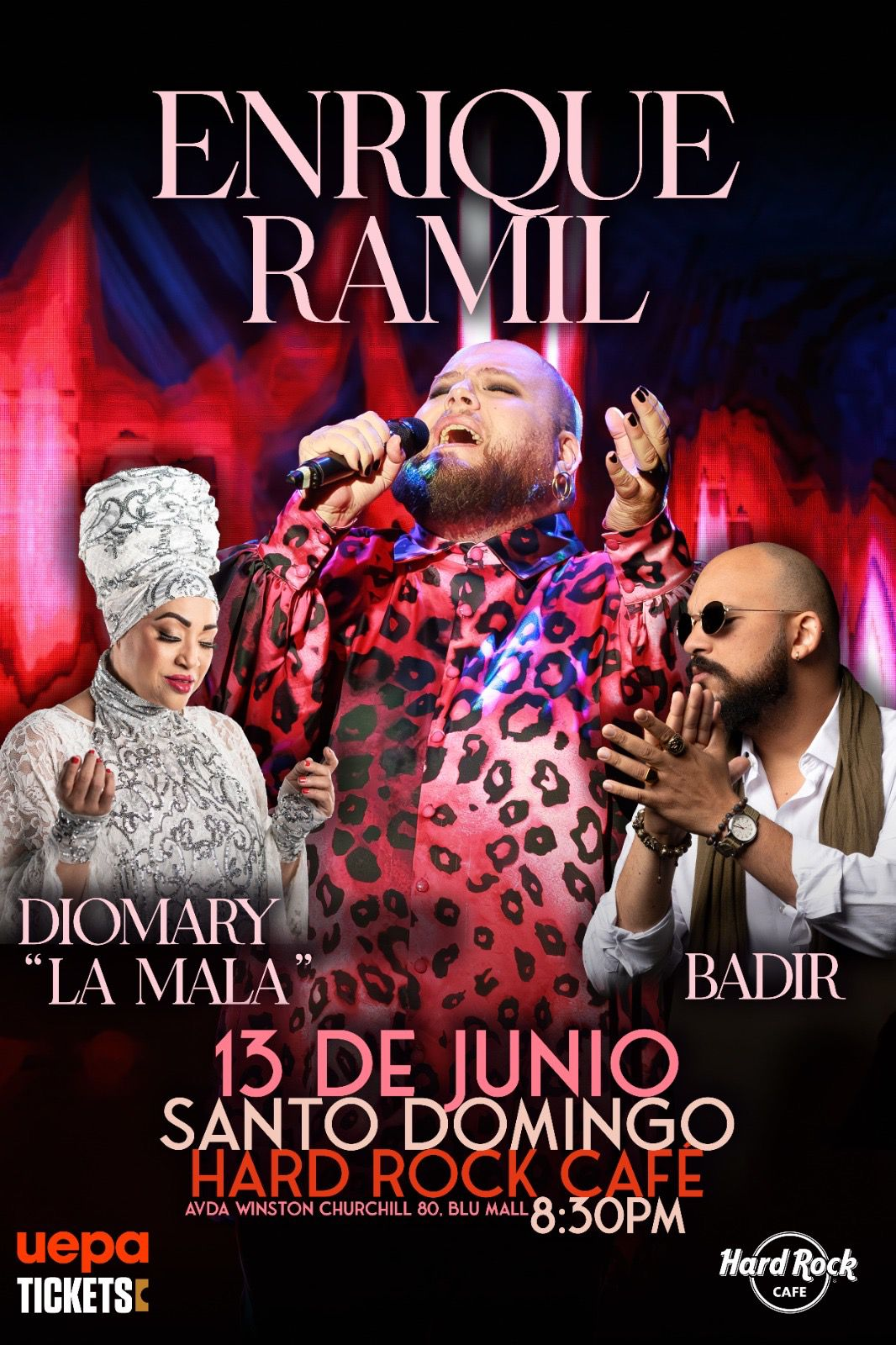 Enrique Ramil llegará a Santo Domingo junto a Badir y Diomary La Mala en una noche de grandes emociones