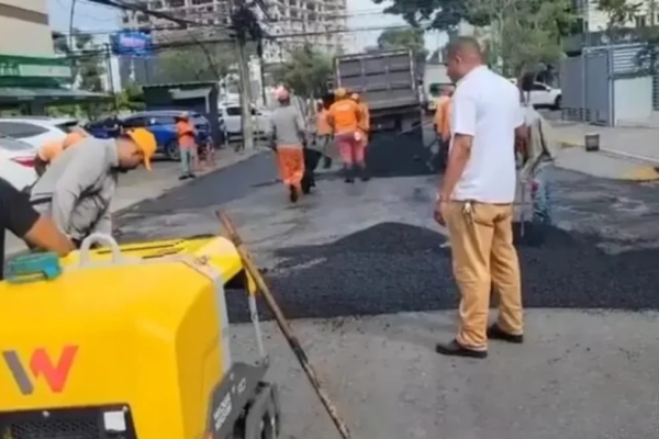 MOPC ejecuta jornada de bacheo y asfaltado en el Distrito Nacional para mejorar la seguridad vial