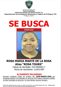 Policía Nacional busca a “Rosa Tours” por presunta estafa electrónica con paquetes turísticos