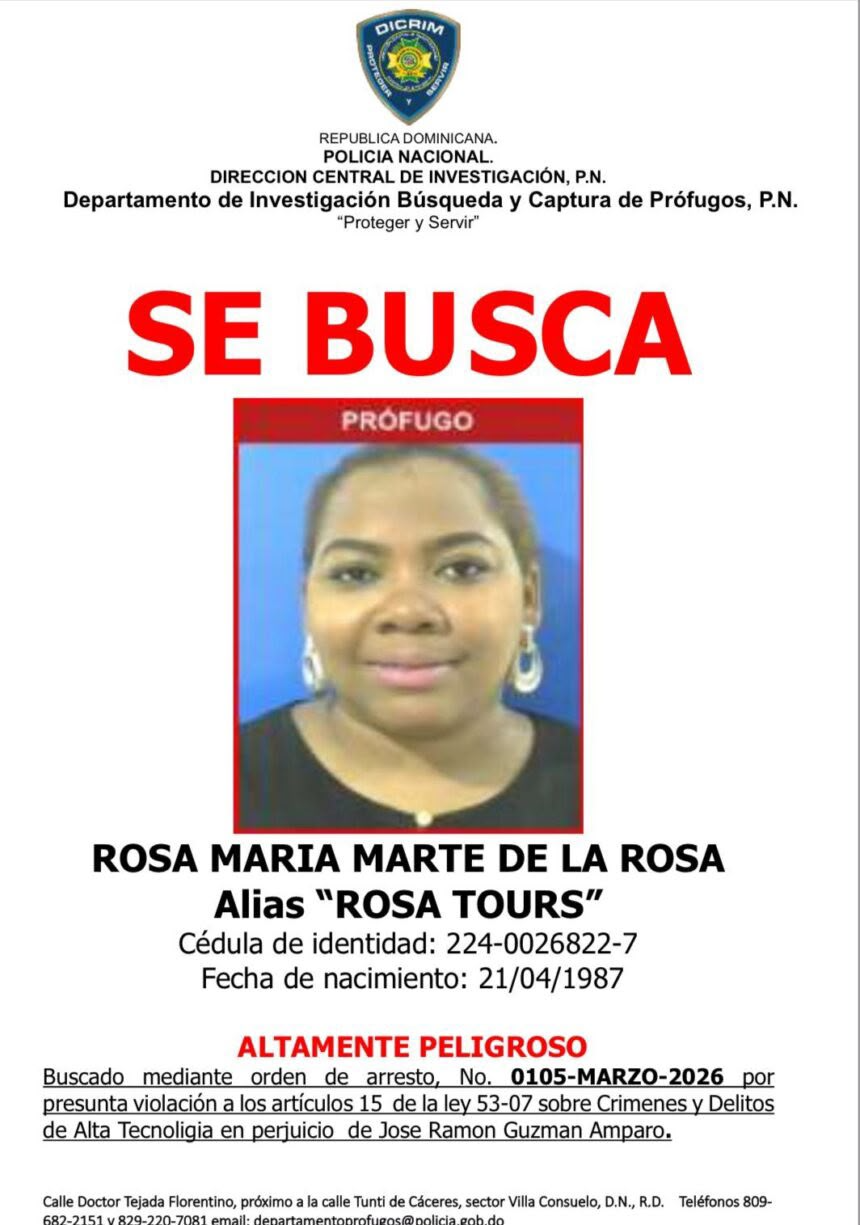 Policía Nacional busca a “Rosa Tours” por presunta estafa electrónica con paquetes turísticos