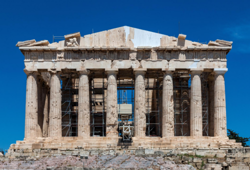 Grecia presenta la cara occidental del Partenón en su estado más completo en dos siglos