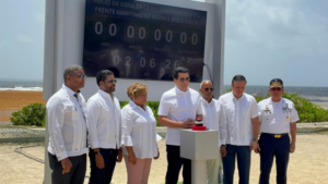David Collado inicia construcción del malecón de Andrés y remodelación del parque de Boca Chica