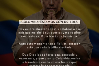 EL BLACHY ENVÍA MENSAJE DE SOLIDARIDAD A COLOMBIA TRAS FUERTE SISMO