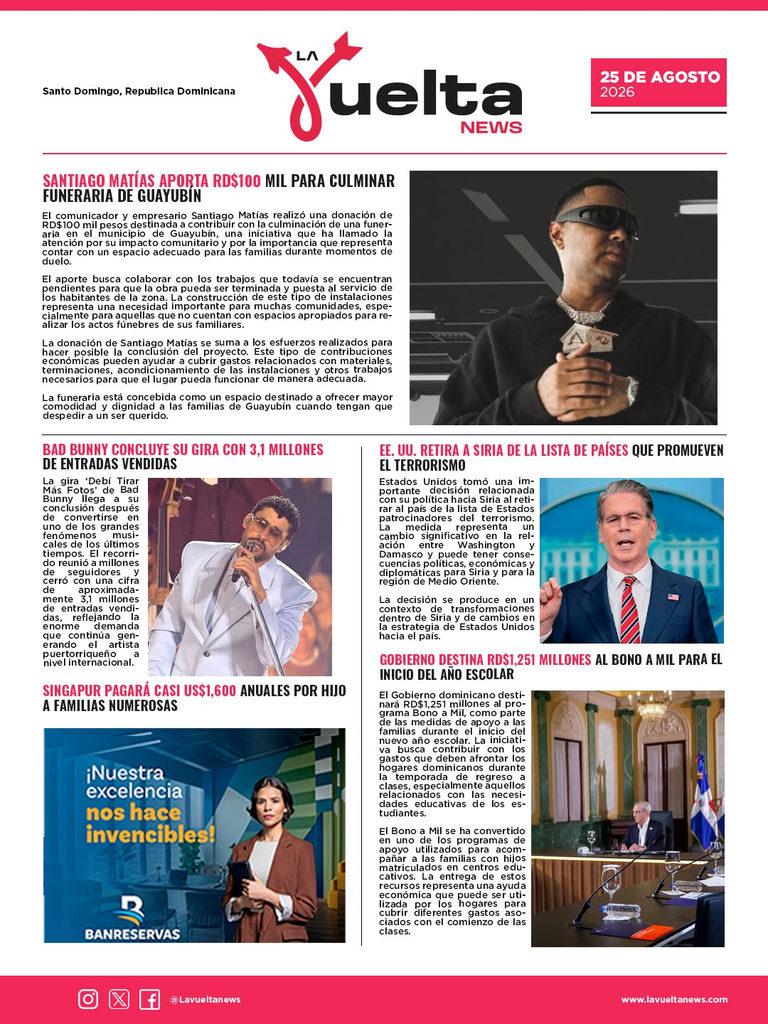 ¡NOTICIAS DE HOY, INFORMATE!