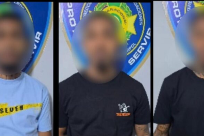 Apresan a tres hombres por presunto asalto a mano armada en Santiago