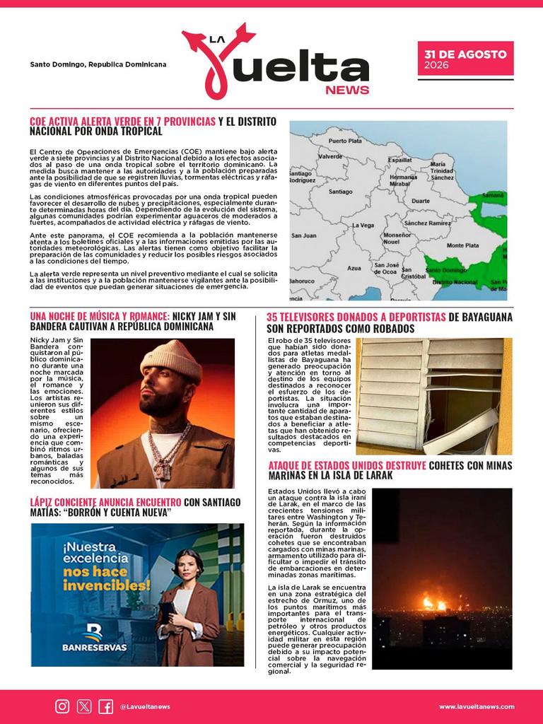 ¡NOTICIAS DE HOY, INFORMATE!