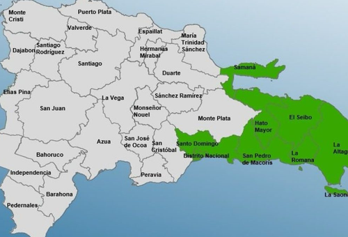 COE ACTIVA ALERTA VERDE EN 7 PROVINCIAS Y EL DISTRITO NACIONAL POR ONDA TROPICAL