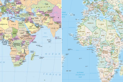 ONU IMPULSA UN NUEVO MAPAMUNDI PARA REPRESENTAR CON MAYOR PRECISIÓN EL TAMAÑO DE ÁFRICA