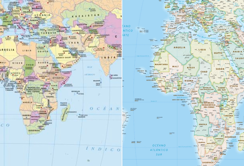 ONU IMPULSA UN NUEVO MAPAMUNDI PARA REPRESENTAR CON MAYOR PRECISIÓN EL TAMAÑO DE ÁFRICA