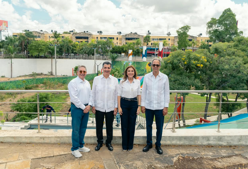 Popular y ADN supervisan los avances del remozamiento del parque José Núñez de Cáceres