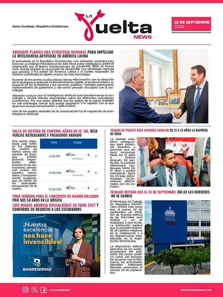 ¡NOTICIAS DE HOY, INFORMATE!