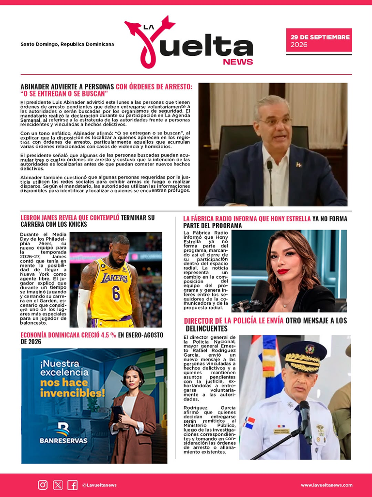 ¡MOTICIAS DE HOY, INFORMATE!