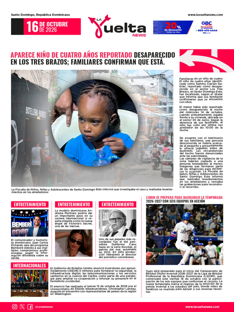 ¡NOTICIAS DE HOY, INFÓRMATE!