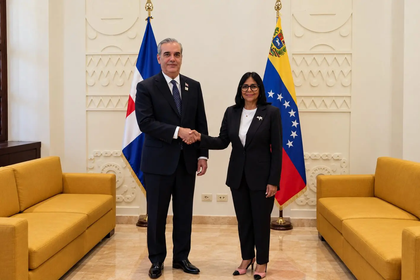 ABINADER Y DELCY RODRÍGUEZ CONVERSAN EN ROMA EN MEDIO DEL ACERCAMIENTO ENTRE RD Y VENEZUELA