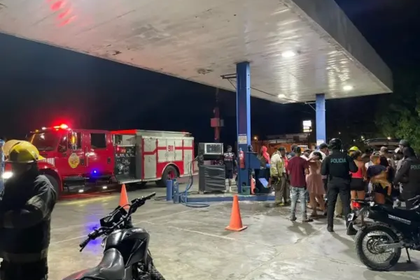 ACCIDENTE CON TANQUE DE GAS DEJA A UN HOMBRE HERIDO EN PUERTO PLATA