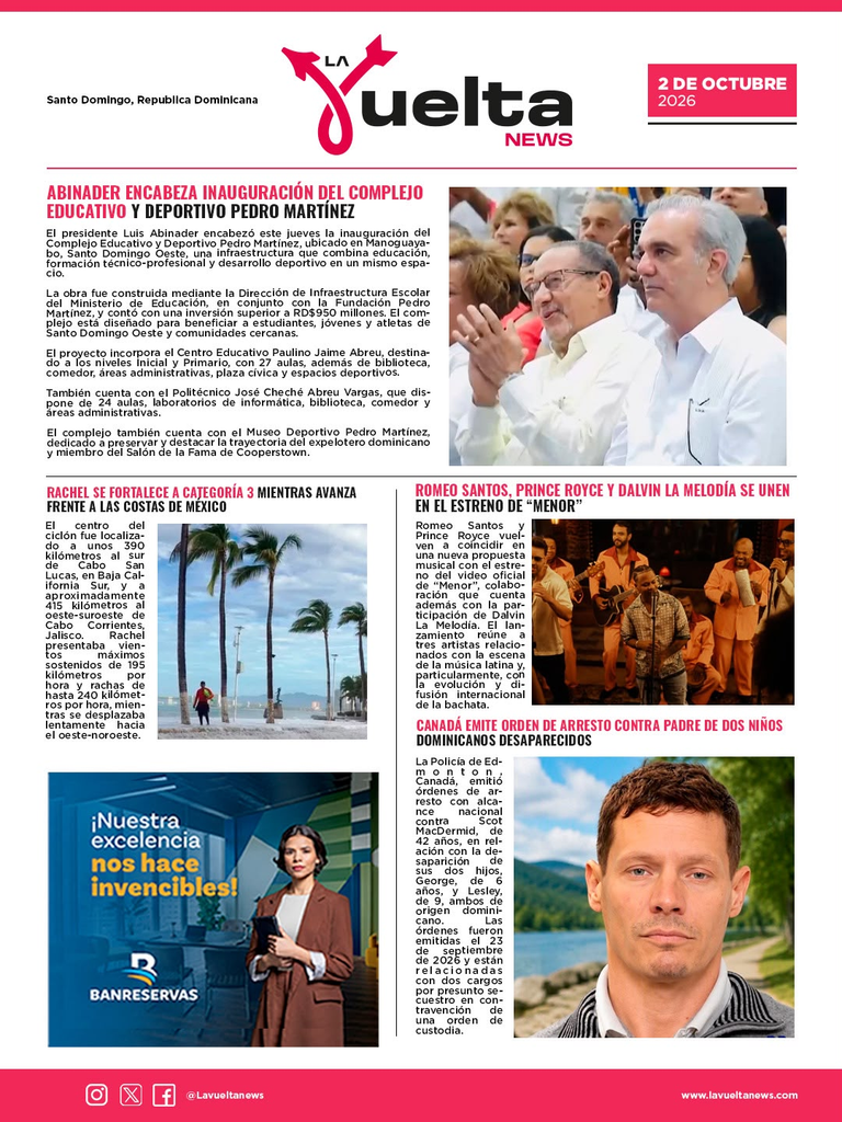 ¡NOTICIAS DE HOY, INFORMATE!