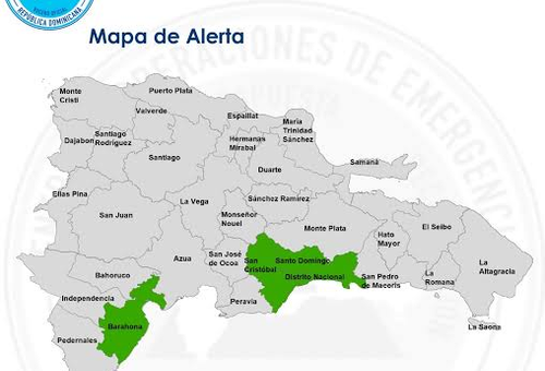 COE activa alerta verde en cuatro zonas por riesgo de inundaciones