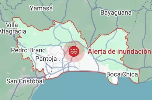 GOOGLE ACTIVA ALERTA POR POSIBLES INUNDACIONES EN EL GRAN SANTO DOMINGO